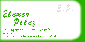 elemer pilcz business card